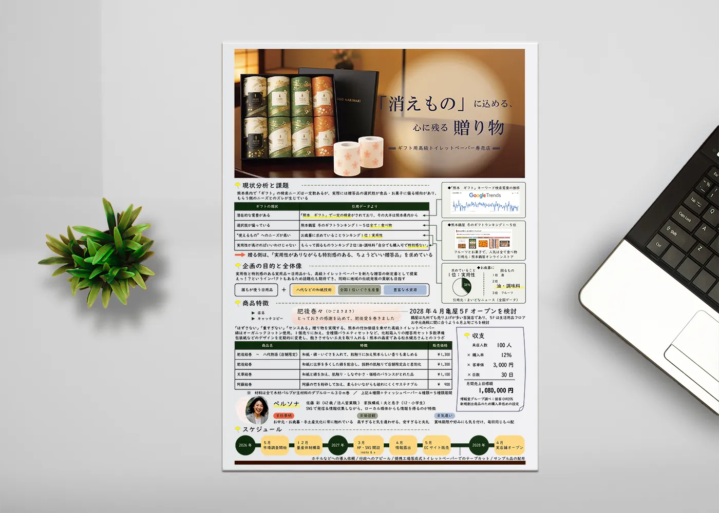 高級トイレットペーパー提案書画像